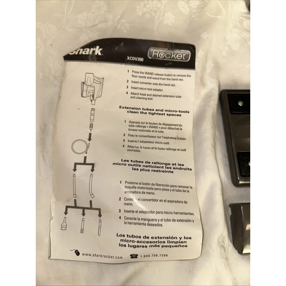 Shark Rocket Vacuum Attachments Kit XCDV300 New Open Box